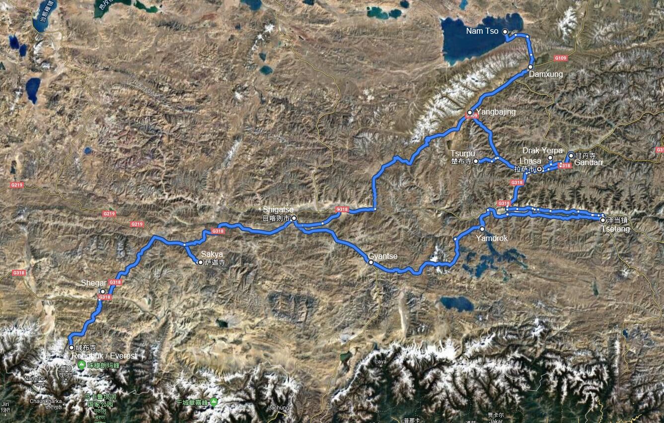 Discovery Travel from Central Tibet to Everest BC